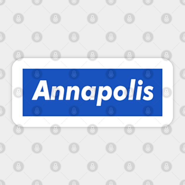 Annapolis Box Logo Sticker by ART BY IIPRATMO